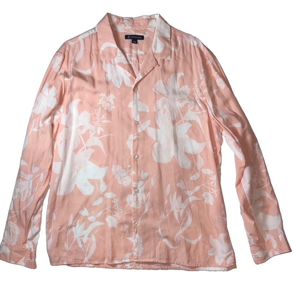 INC International Concept Men's Top Collared Button Down Long Sleeve Size Large
